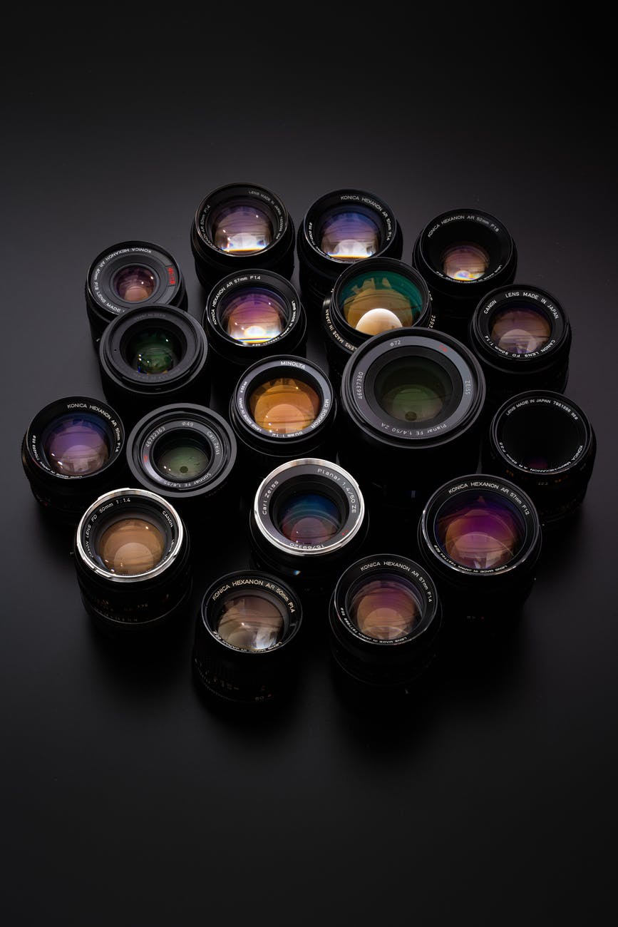 different kinds of camera lens